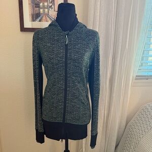 Stylish Black and Green Women's Jacket